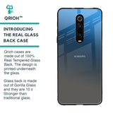 Blue Grey Ombre Glass Case for Xiaomi Redmi K20