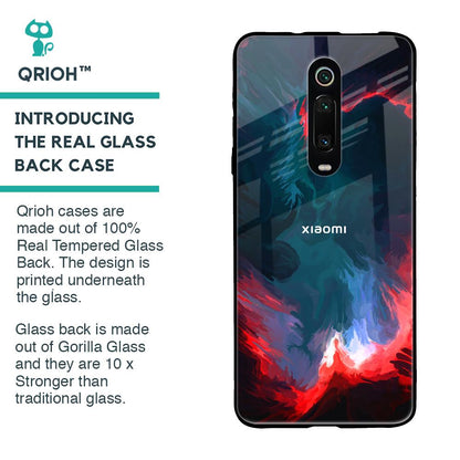 Brush Art Glass Case For Xiaomi Redmi K20