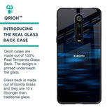 Blue Rough Abstract Glass Case for Xiaomi Redmi K20