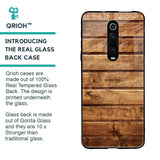 Wooden Planks Glass Case for Xiaomi Redmi K20