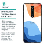 Wavy Color Pattern Glass Case for Xiaomi Redmi K20