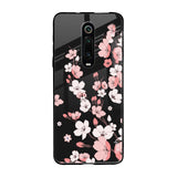 Black Cherry Blossom Mi K20 Pro Glass Cases & Covers Online