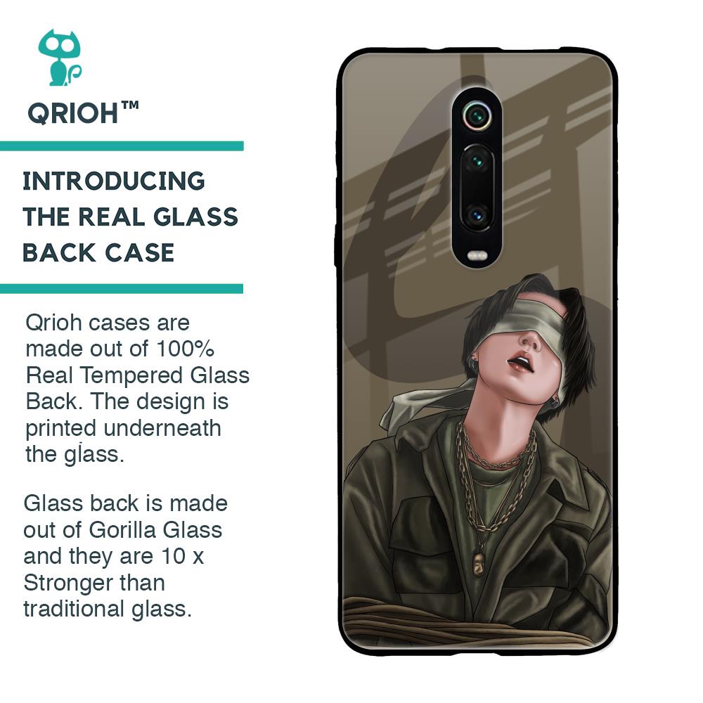 Blind Fold Glass Case for Xiaomi Redmi K20 Pro