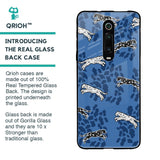 Blue Cheetah Glass Case for Xiaomi Redmi K20 Pro