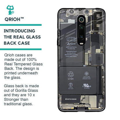 Skeleton Inside Glass Case for Xiaomi Redmi K20 Pro