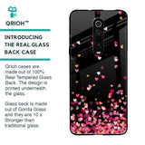 Heart Rain Fall Glass Case For Xiaomi Redmi K20 Pro