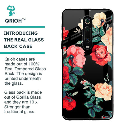 Floral Bunch Glass Case For Xiaomi Redmi K20 Pro