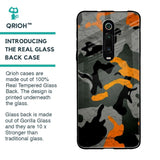Camouflage Orange Glass Case For Xiaomi Redmi K20 Pro