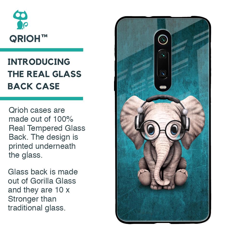 Adorable Baby Elephant Glass Case For Xiaomi Redmi K20 Pro