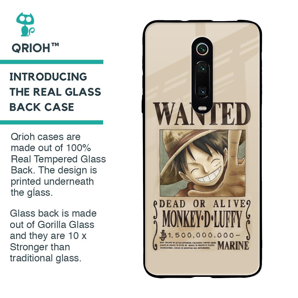 Luffy Wanted Glass Case for Xiaomi Redmi K20 Pro