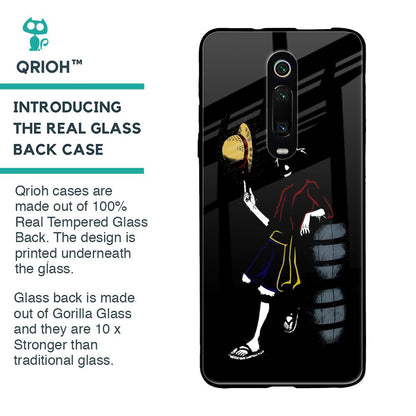 Luffy Line Art Glass Case for Xiaomi Redmi K20 Pro