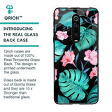 Tropical Leaves & Pink Flowers Glass case for Xiaomi Redmi K20 Pro