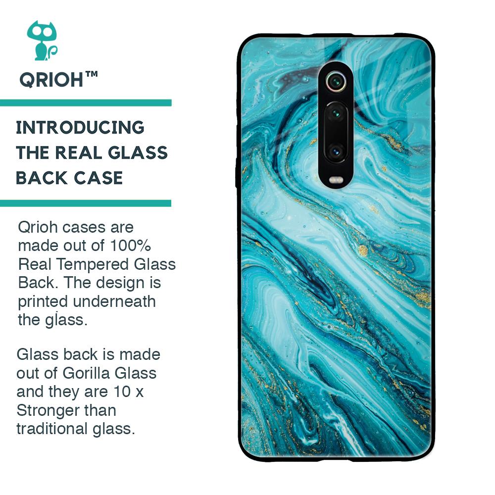 Ocean Marble Glass Case for Xiaomi Redmi K20 Pro