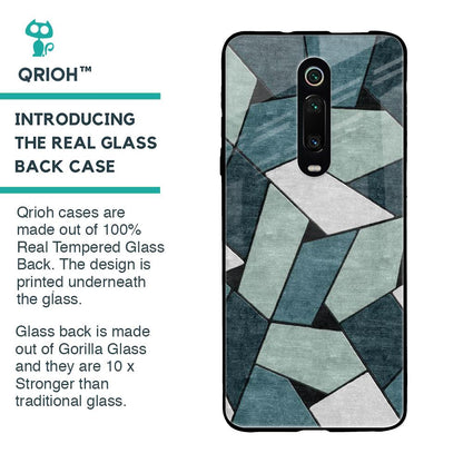 Abstact Tiles Glass Case for Xiaomi Redmi K20 Pro