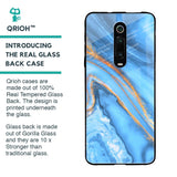 Vibrant Blue Marble Glass Case for Xiaomi Redmi K20 Pro