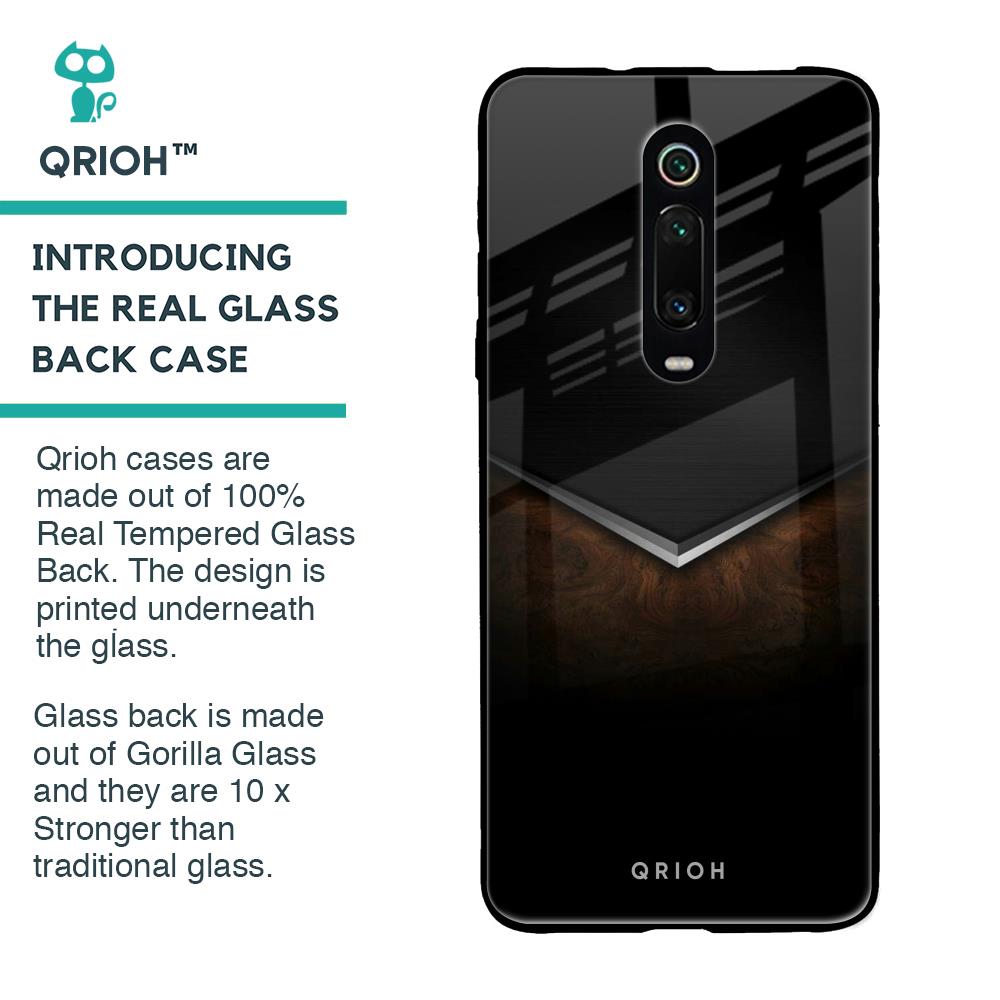 Dark Walnut Glass Case for Xiaomi Redmi K20 Pro