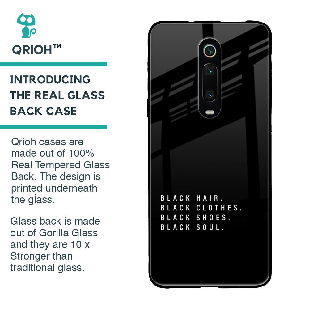 Black Soul Glass Case for Xiaomi Redmi K20 Pro