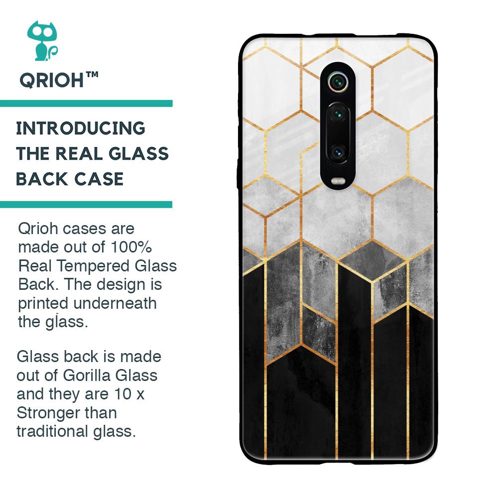Tricolor Pattern Glass Case for Xiaomi Redmi K20 Pro