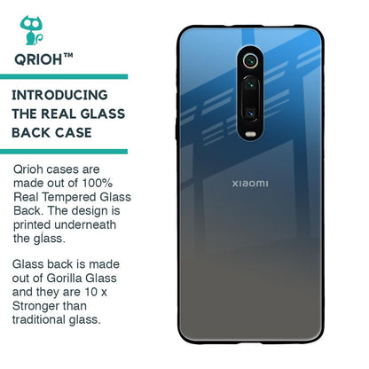 Blue Grey Ombre Glass Case for Xiaomi Redmi K20 Pro