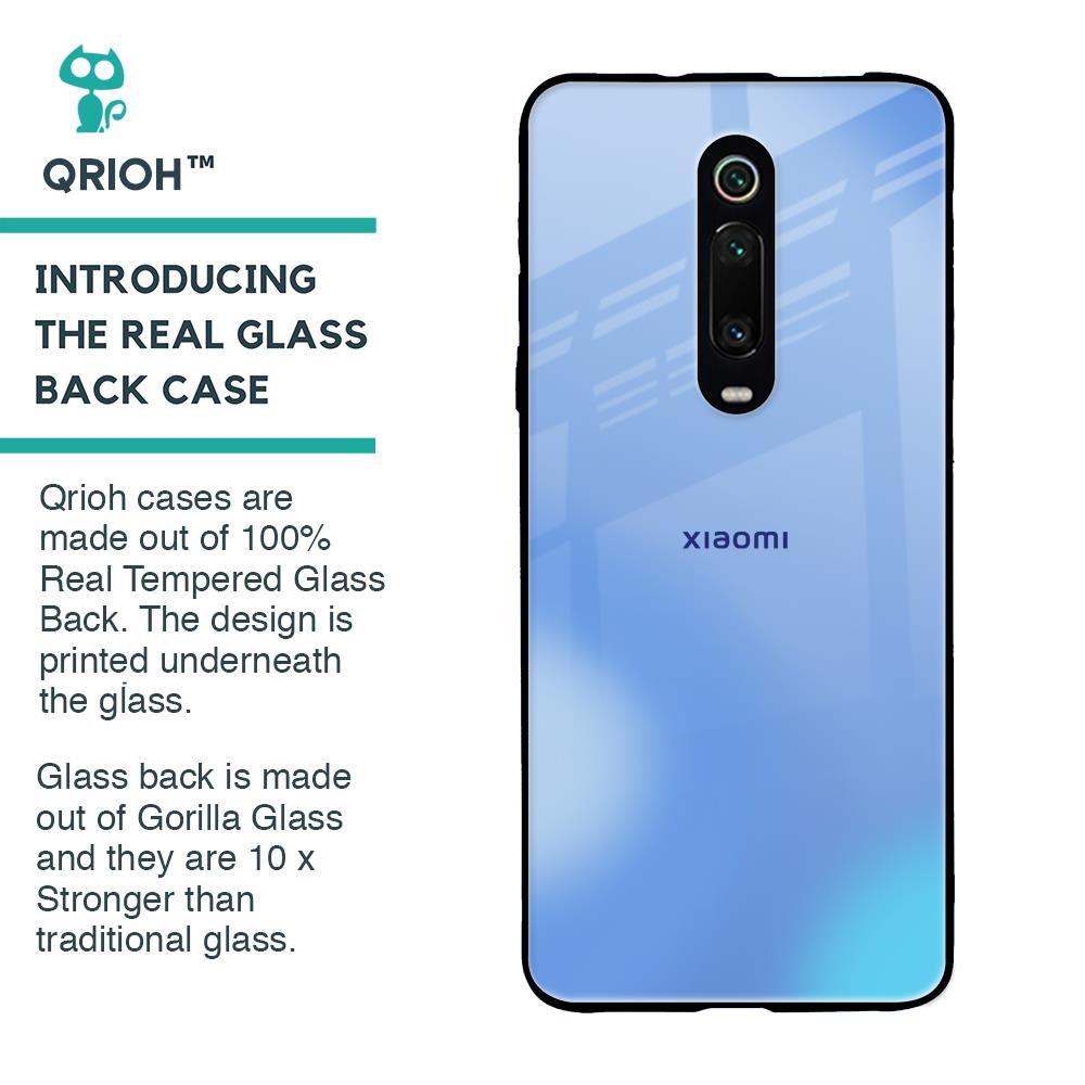 Vibrant Blue Texture Glass Case for Xiaomi Redmi K20 Pro