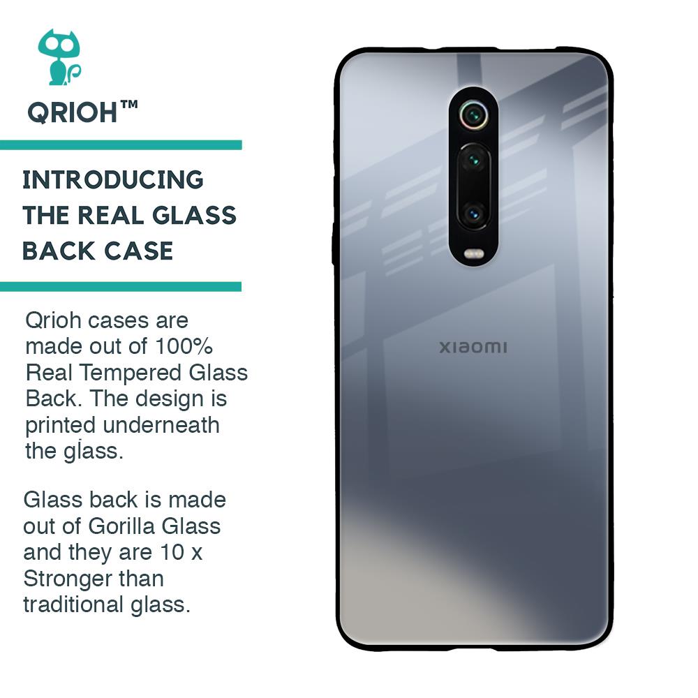 Space Grey Gradient Glass Case for Xiaomi Redmi K20 Pro