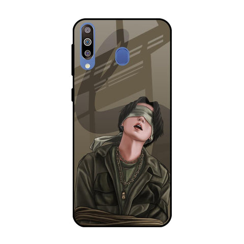 Blind Fold Samsung Galaxy M40 Glass Back Cover Online