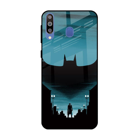 Cyan Bat Samsung Galaxy M40 Glass Back Cover Online