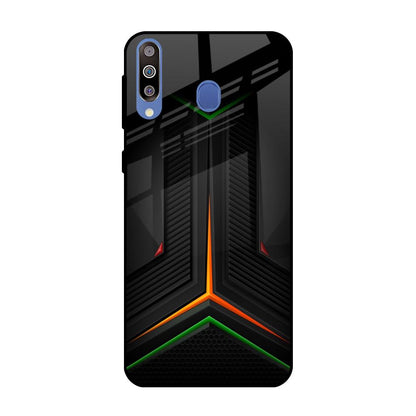 Modern Ultra Chevron Samsung Galaxy M40 Glass Back Cover Online