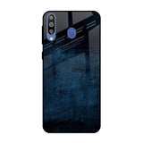 Dark Blue Grunge Samsung Galaxy M40 Glass Back Cover Online
