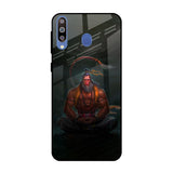 Lord Hanuman Animated Samsung Galaxy M40 Glass Back Cover Online
