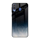 Black Aura Samsung Galaxy M40 Glass Back Cover Online