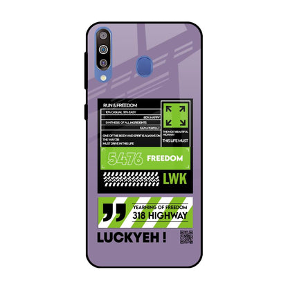 Run & Freedom Samsung Galaxy M40 Glass Back Cover Online