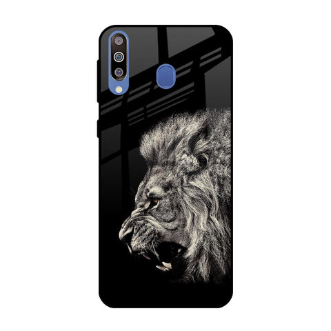 Brave Lion Samsung Galaxy M40 Glass Back Cover Online
