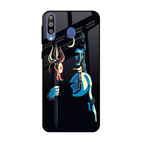 Mahakal Samsung Galaxy M40 Glass Back Cover Online