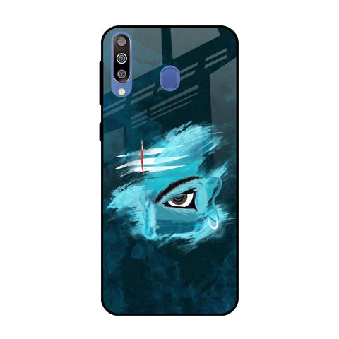 Power Of Trinetra Samsung Galaxy M40 Glass Back Cover Online