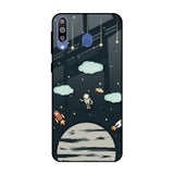Astronaut Dream Samsung Galaxy M40 Glass Back Cover Online