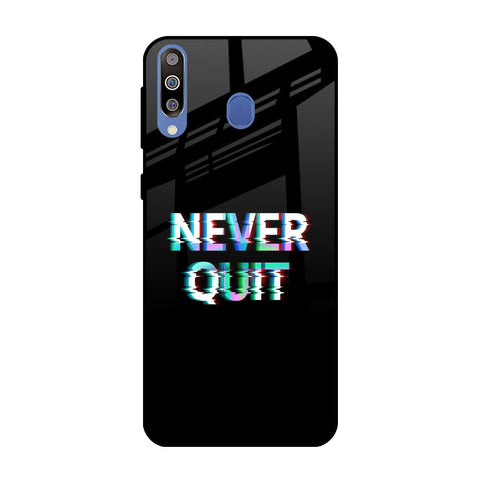 Never Quit Samsung Galaxy M40 Glass Back Cover Online