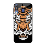 Angry Tiger Samsung Galaxy M40 Glass Back Cover Online