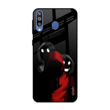 Shadow Character Samsung Galaxy M40 Glass Back Cover Online