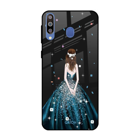 Queen Of Fashion Samsung Galaxy M40 Glass Back Cover Online