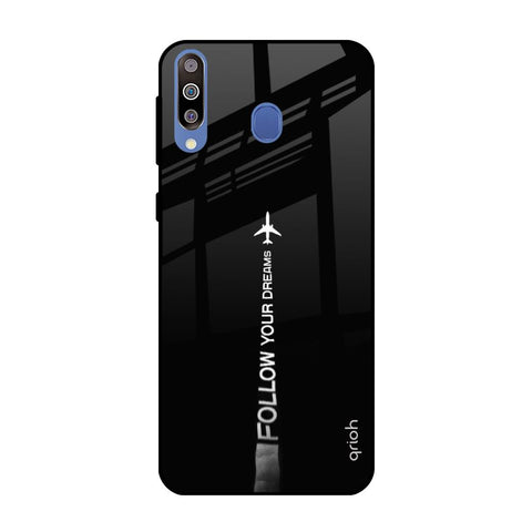 Follow Your Dreams Samsung Galaxy M40 Glass Back Cover Online