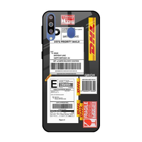 Cool Barcode Label Samsung Galaxy M40 Glass Back Cover Online