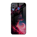 Moon Wolf Samsung Galaxy M40 Glass Back Cover Online