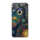 Owl Art Samsung Galaxy M40 Glass Back Cover Online