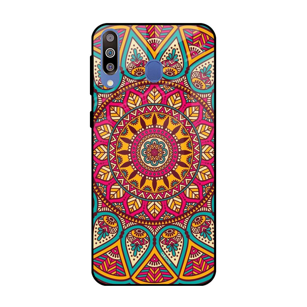 Elegant Mandala Samsung Galaxy M40 Glass Back Cover Online