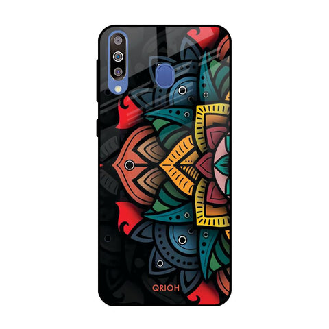 Retro Gorgeous Flower Samsung Galaxy M40 Glass Back Cover Online