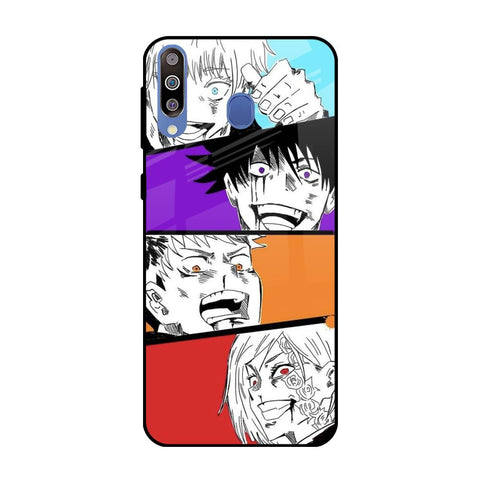 Anime Sketch Samsung Galaxy M40 Glass Back Cover Online