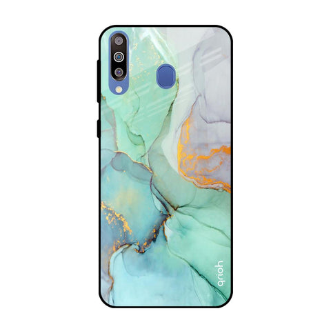 Green Marble Samsung Galaxy M40 Glass Back Cover Online
