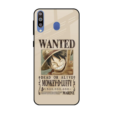 Luffy Wanted Samsung Galaxy M40 Glass Back Cover Online