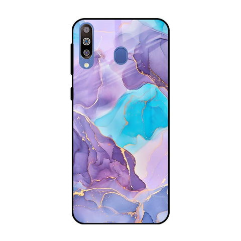 Alcohol ink Marble Samsung Galaxy M40 Glass Back Cover Online